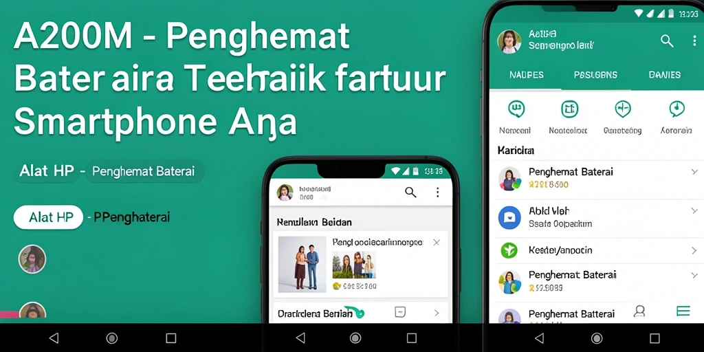 Tampilan antarmuka A200M yang sederhana dan fungsional.