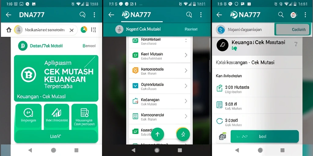 Screenshot utama dari antarmuka aplikasi Cek Mutasi DNA777.