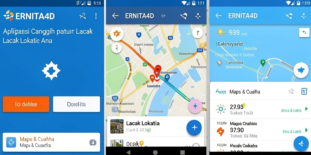 Antarmuka pengguna ERNITA4D menampilkan fitur Lacak Lokasi dengan jelas.