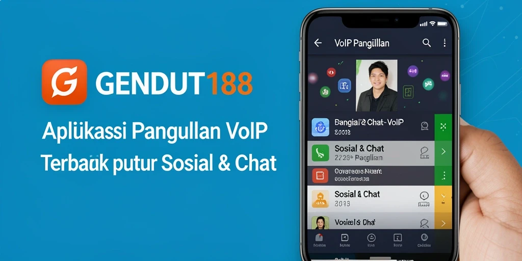 Antarmuka GENDUT188 yang sederhana untuk panggilan VoIP.