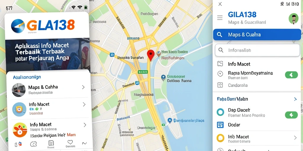 Tampilan antarmuka GILA138 dengan informasi kemacetan terkini.