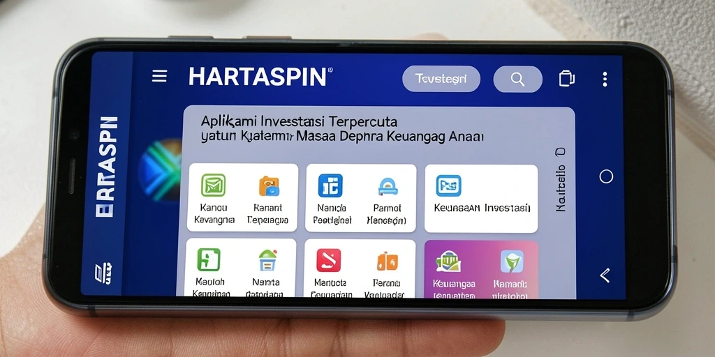 Tampilan antarmuka HARTASPIN yang modern dan mudah digunakan.