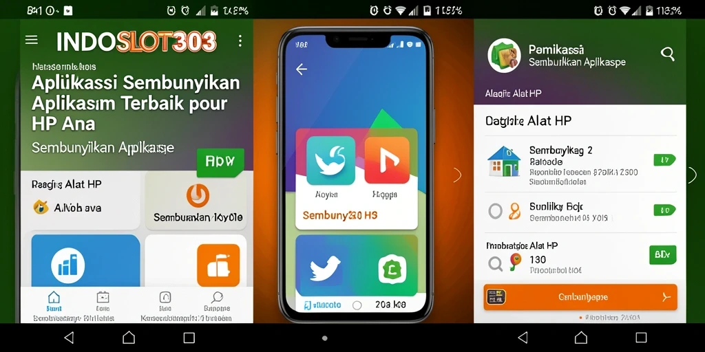 Tampilan antarmuka INDOSLOT303 yang intuitif dan menarik untuk menyembunyikan aplikasi.