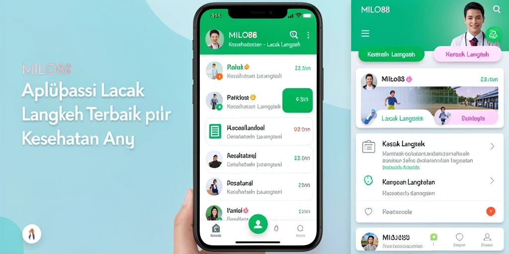 Antarmuka aplikasi Lacak Langkah MILO88 yang menarik dan informatif.