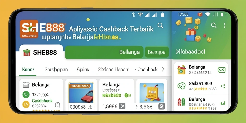 Tampilan antarmuka SHE888 dengan fungsi Cashback yang mudah digunakan.