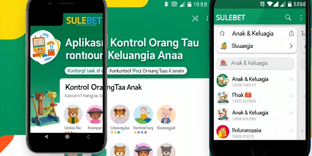 Antarmuka SULEBET menunjukkan fitur kontrol orang tua yang intuitif.