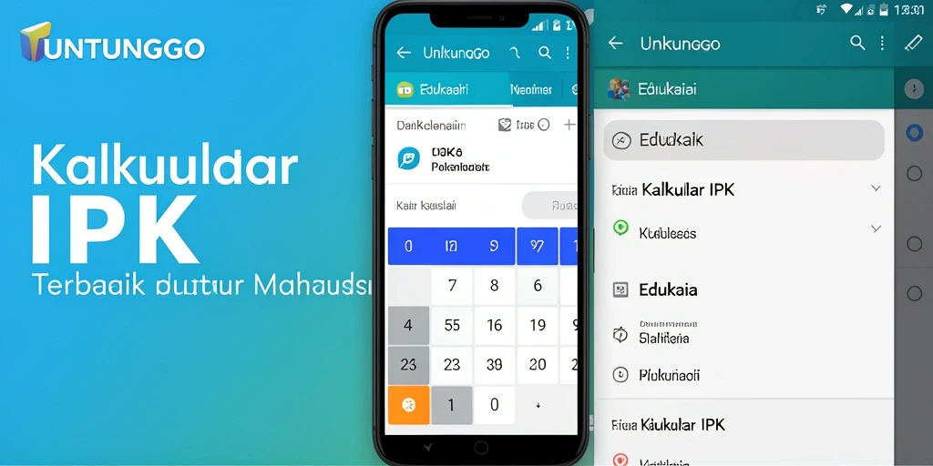 Antarmuka aplikasi UNTUNGGO untuk Kalkulator IPK yang user-friendly.